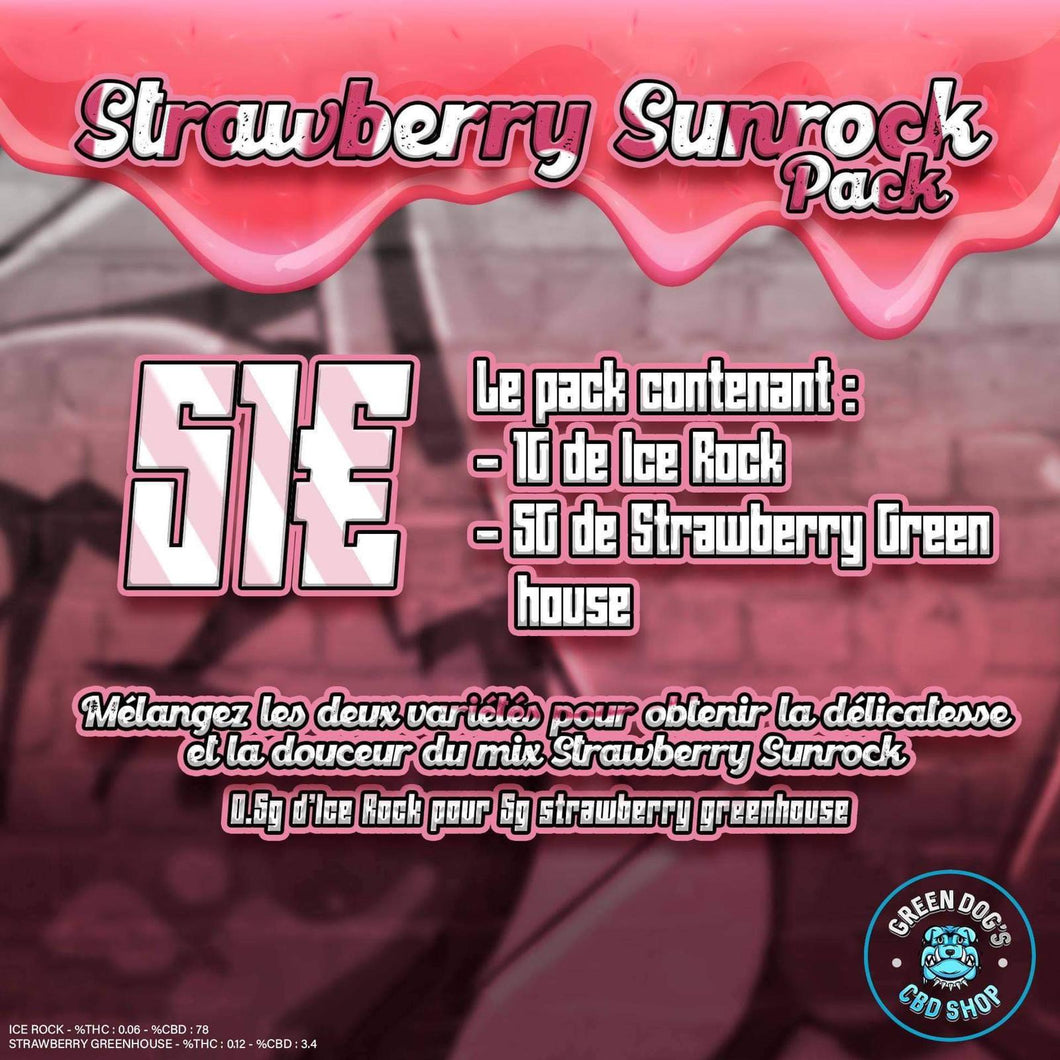 Strawberry Sunrock CBD Pack 6G